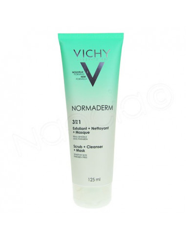 Vichy Normaderm 3en1 Exfoliant + Nettoyant + Masque. 125ml