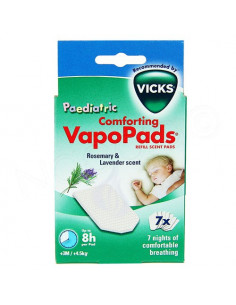 Vicks Pediatric comforting VapoPads Recharges Parfumées Romarin Lavande. x7