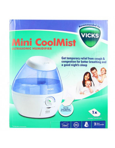 Vicks Mini Cool Mist Humidificateur à Ultrasons x1 - Archange-pharma