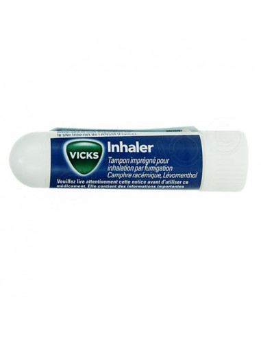 Vicks Inhaler Baton Stick aux nez, tampon imprégné 1ml - Archange-pharma