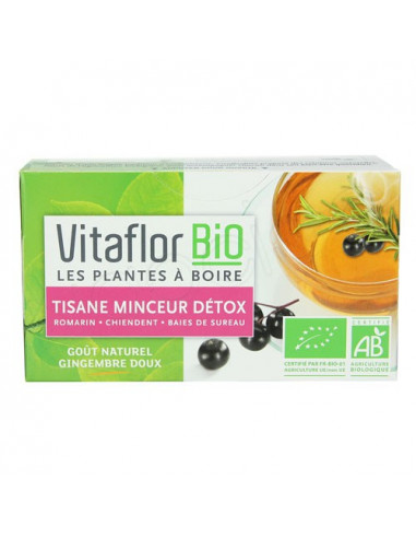 Vitaflor Bio Tisane Minceur Détox 18 sachets - Archange-pharma
