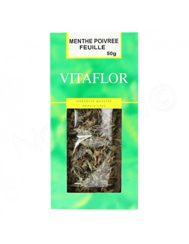 Vitaflor Menthe Poivrée Feuille Herboristerie. 50g