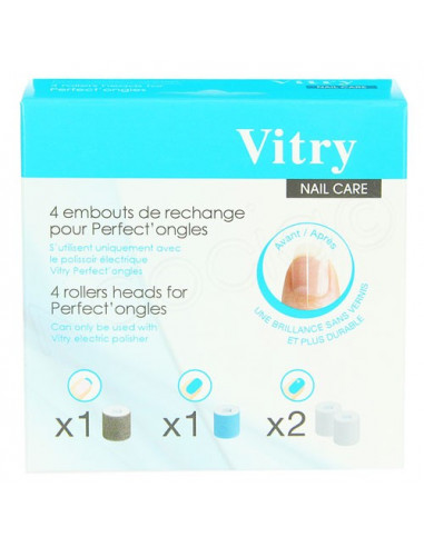 Vitry Embouts de rechange pour Perfect'Ongles. x4