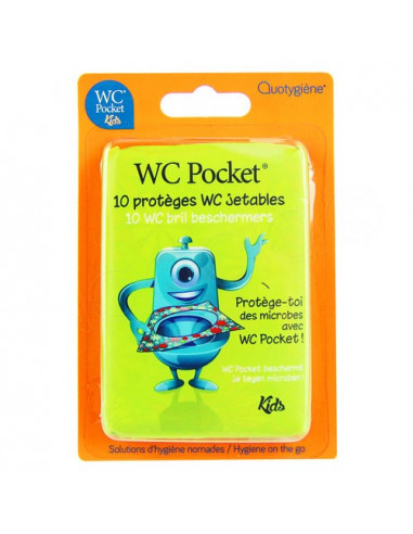WC Pocket Kids Lunettes de WC Jetables. Paquet x10 lunettes