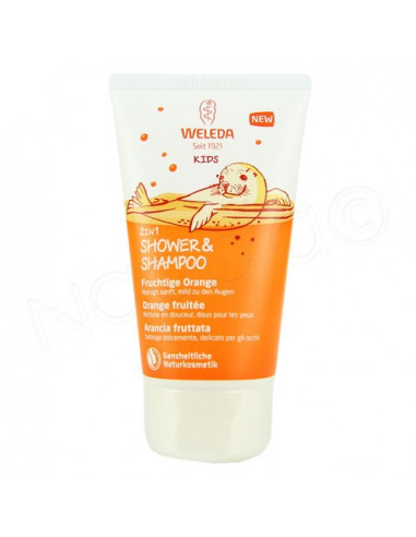 Weleda Kids 2en1 Shower & Shampoo Orange Fruitée. 150ml