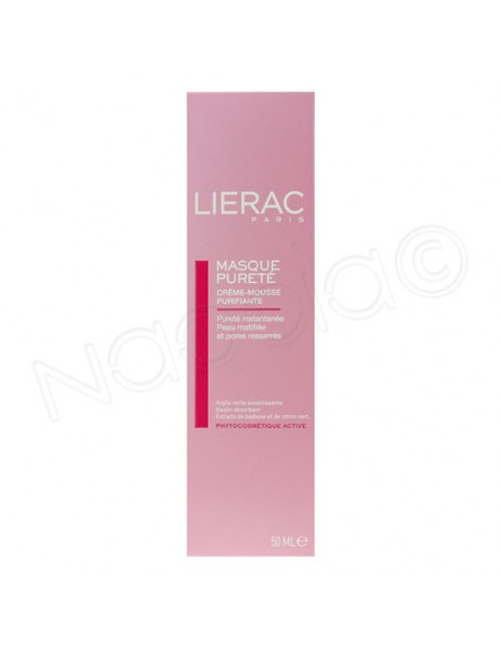 LIERAC Masque Pureté Crème-mousse purifiante Tube 50ml Lierac - 2