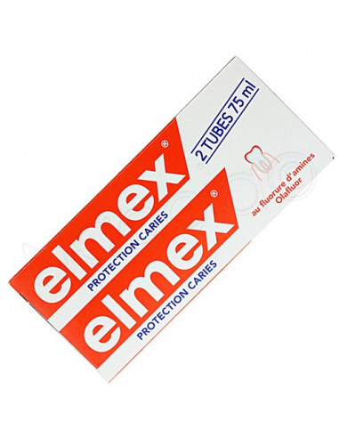 ELMEX PROTECTION CARIES Pâte dentifrice. Lot de 2 tubes de 75ml - ACL 2537916