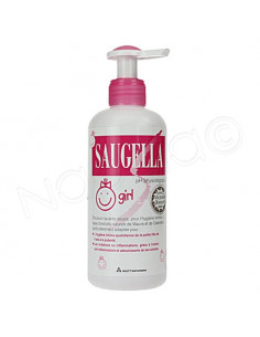 SAUGELLA GIRL Emulsion lavante hygiène intime. Flacon pompe de 200ml