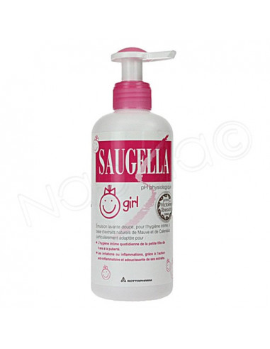 Saugella Girl Emulsion lavante hygiène intime Pompe 200ml
