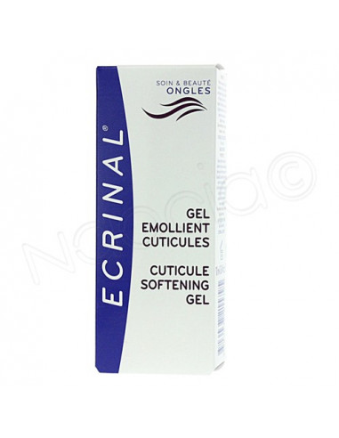 Ecrinal Gel émollient cuticules. Tube de 10ml