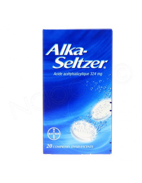 ALKA SELTZER 324 mg 20 comprimés effervescents - Pharmacie en ligne