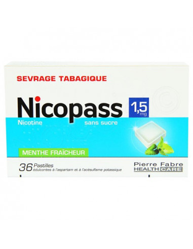 Nicopass Sevrage Tabagique Menthe Fraîcheur Sans Sucre 1