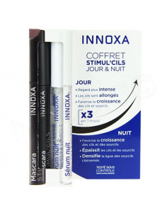 Innoxa Coffret Stimul'Cils Jour & Nuit. 8ml et 9 ml Brun