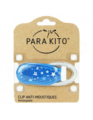 Para'Kito Clip Anti-Moustiques rechargeable bleu