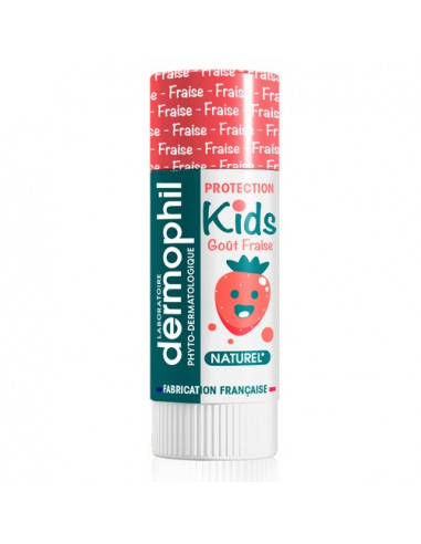 Dermophil Kids Stick à lèvres protection. 4g Fraise
