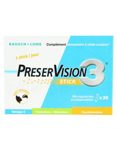 Preservision 3 Stick. Microgranulés Orodispersibles 30 sticks