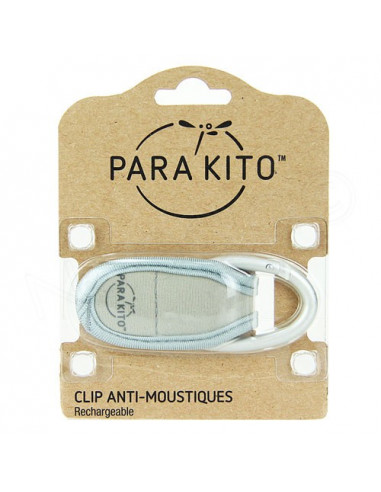 Para'Kito Clip Anti-Moustiques rechargeable gris souris