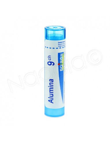 Alumina tube Granules Boiron. 4g 9CH bleu
