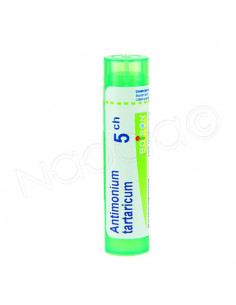 Antimonium Tartaricum tube Granules Boiron. 4g 5CH vert