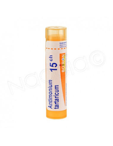 Antimonium Tartaricum tube Granules Boiron. 4g 15CH orange
