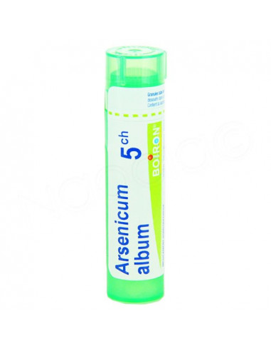 Arsenicum Album Tube Granules Boiron. 4g 5CH vert