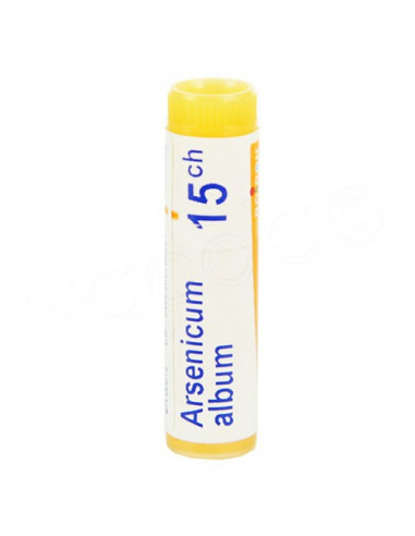 Arsenicum Album Tube Dose Globules Boiron. 1g 15CH orange