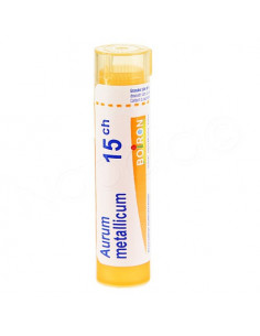 Aurum Metallicum tube granules Boiron. 4g 15CH orange