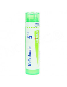 Belladonna Tube Granules Boiron. 4g 5CH vert