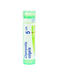 Chamomilla Vulgaris tube Granules Boiron. 4g 5CH vert