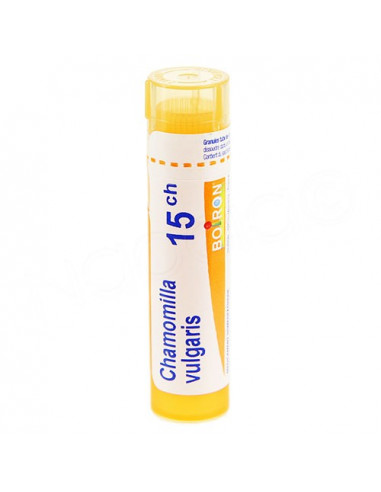 Chamomilla Vulgaris tube Granules Boiron. 4g 15CH orange