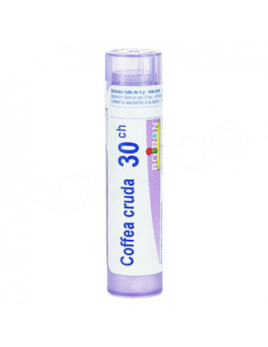 Coffea Cruda Tube Granules Boiron. 4g 30CH violet