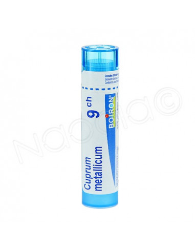 Cuprum Metallicum tube granules Boiron. 4g 9CH bleu