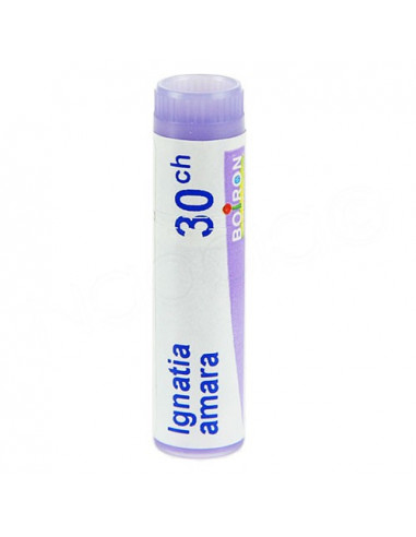 Ignatia Amara tube dose Globules Boiron. 1g 30CH violet