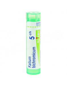 Kalium Bichromicum tube Granules Boiron. 4g 5CH vert