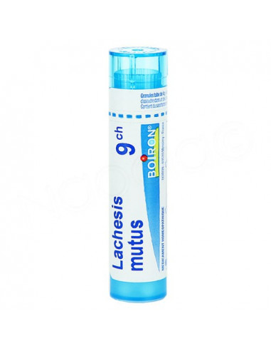 Lachesis Mutus Tube Granules Boiron. 4G 9CH bleu