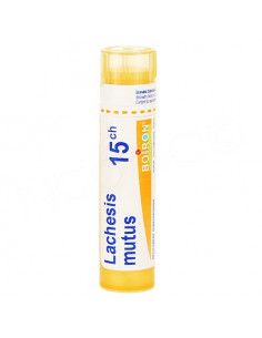 Lachesis Mutus Tube Granules Boiron. 4G 15CH orange