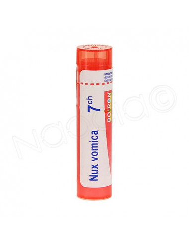 Nux Vomica Tube Granules Boiron. 4g 7CH rouge