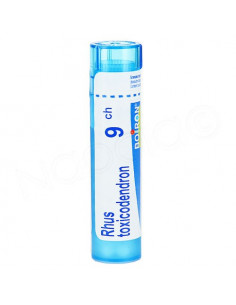 Rhus Toxicodendron Tube Granules Boiron. 4g 9CH bleu