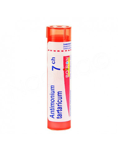 Antimonium Tartaricum tube Granules Boiron. 4g 7CH rouge