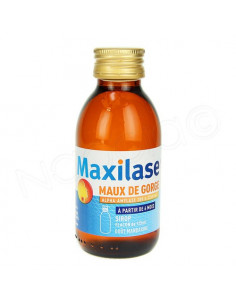 Maxilase Maux de Gorge Sirop Gout Mandarine 125ml