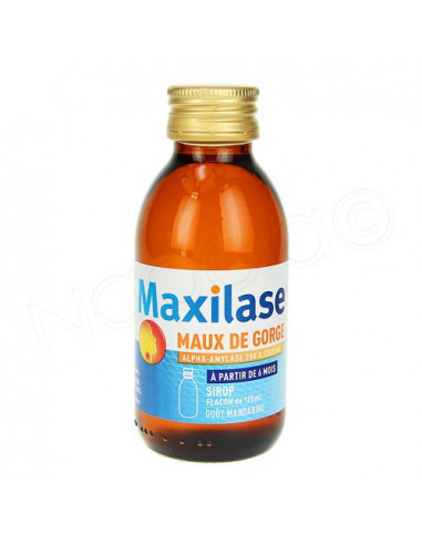 Maxilase Maux De Gorge Sirop Gout Mandarine 125ml Ou 0ml Archange Pharma