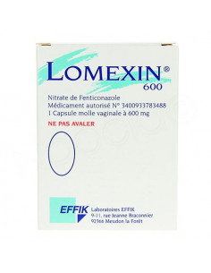 Lomexin 600mg capsule molle vaginale 1 capsules molle