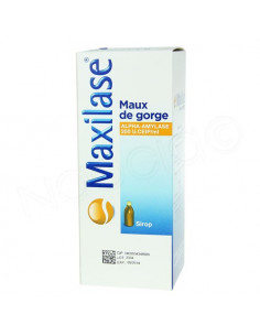 Maxilase Maux de Gorge Sirop Gout Mandarine 200ml
