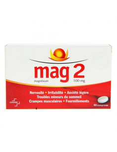 Mag 2 Magnésium 100mg Comprimés 60 comprimés
