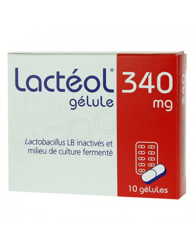 Lactéol 340mg Gélules 10 gélules