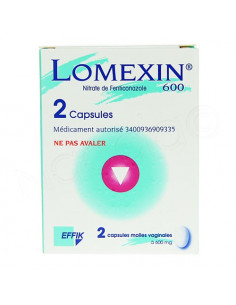 Lomexin 600mg capsule molle vaginale 2 capsules molles