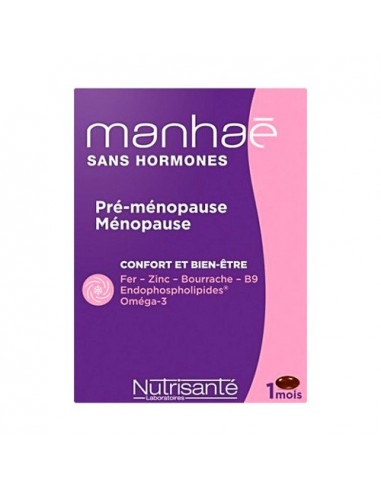 Manhaé Pré-ménopause & Ménopause Sans Hormones 30 capsules - 1 mois