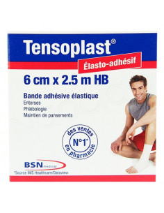 Tensoplast HB Bande adhésive élastique 6cm x2.5m