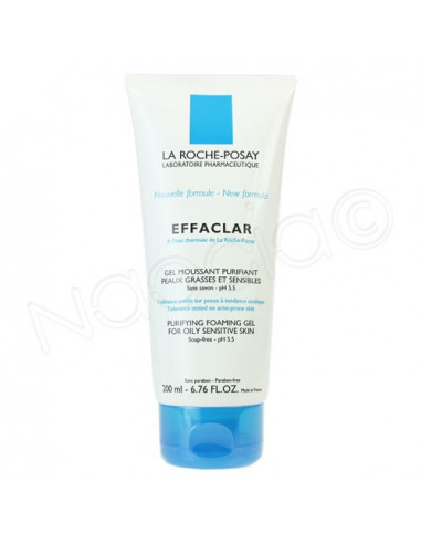 Effaclar Gel Moussant Purifiant sans savon peau grasse 200 ml