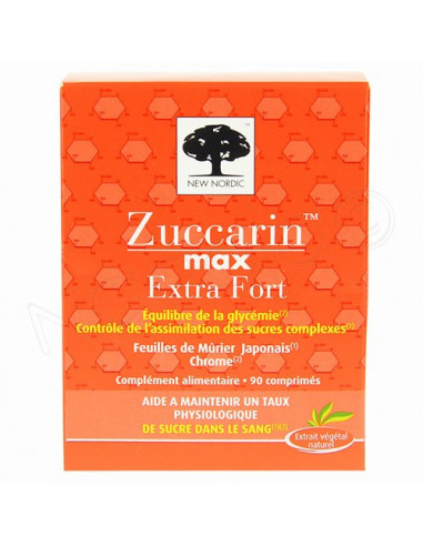 Zuccarin Max Extra Fort Boite 90 comprimés